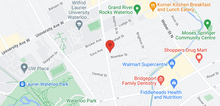 map of #1607 -158 KING ST N